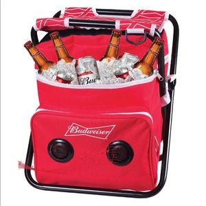 Budweiser Folding Chair Cooler Speaker Combo Red